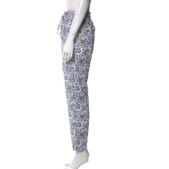 Xirena Tayler Pants Drawstring in White Mosaic Le Cactus Print Sz XL Straight - - Picture 4 of 9